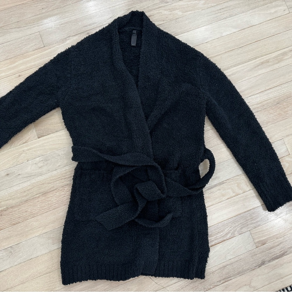 SKIMS Black Wrap Cardigan